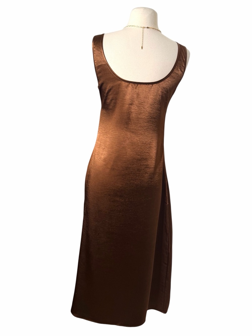 VINTAGE Satin Midi Slip Dress. - Picture 5 of 7